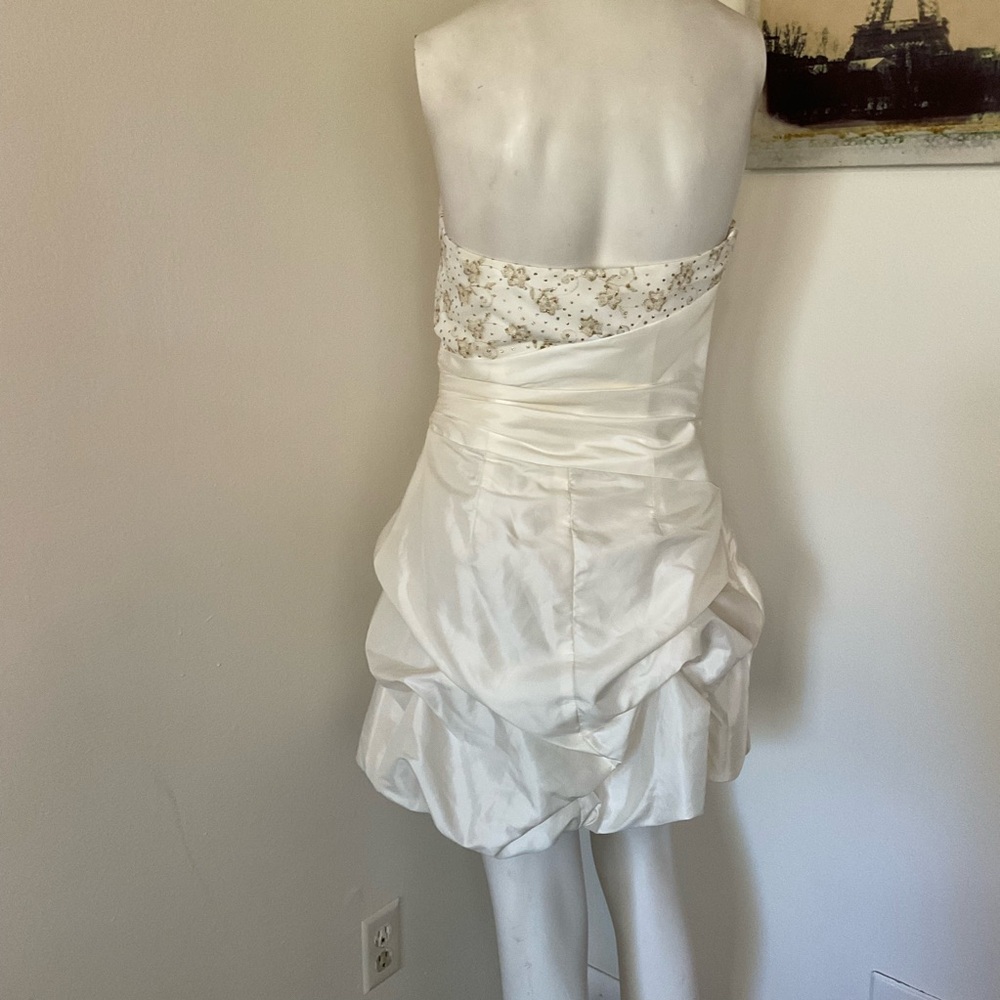 Vintage Jessica McClintock Gunne Sax Strapless Prom Dress 7 - Picture 6 of 8